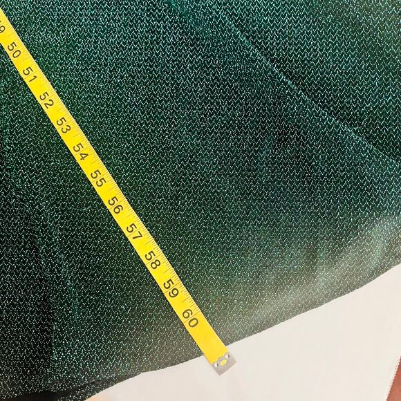 NightWay Glittery Teal Cowl Neck Sleeveless Maxi Dress Size 6 - Picture 6 of 7